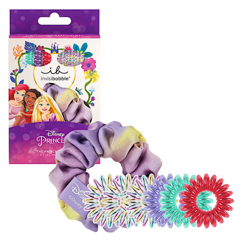 Detská sada farebných ozdobných špirálových gumičiek Invisibobble Disney The Princesses Set (IB-