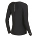 PROGRESS SKINNER LS Dámske lepené športové tričko, čierna, veľkosť