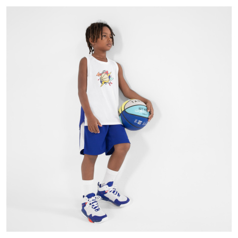 Detské basketbalové šortky SH500 modré TARMAK