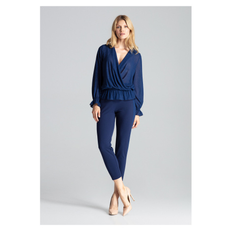 Figl Woman's Blouse M690 Navy Blue