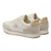 Calvin Klein Jeans Sneakersy Retro Runner Low Mix Mtl YM0YM01032 Écru