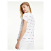 Tommy Hilfiger biele dámske tričko SS Tee Print s logom