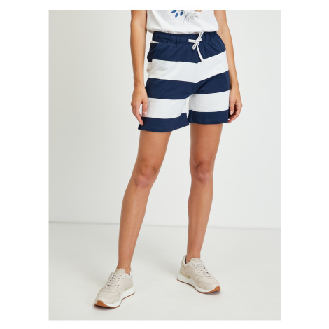 White and Blue Striped Tracksuit Shorts JDY Pablo - Ladies