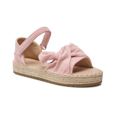 Ružové dievčenské espadrilky