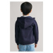 MIKINA GANT SHIELD ZIP HOODIE EVENING BLUE