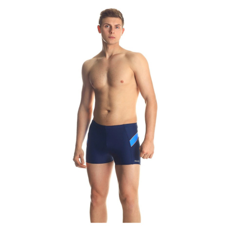 Pánske plavecké šortky William Pattern 432 tm.modrá - AQUA SPEED