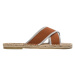 Paez  Sandals Crossed W - Linen Terracota  Sandále Oranžová