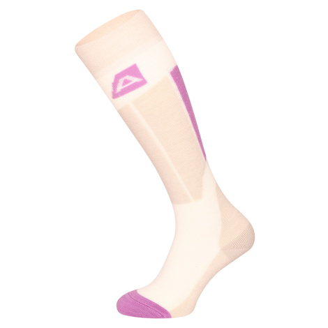 ALPINE PRO RODE cream merino wool socks