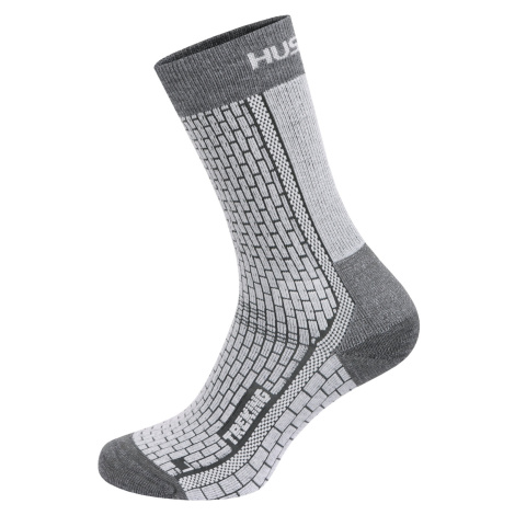 Husky Treking grey/grey, L(41-44) Ponožky