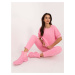 Pink insulated tracksuit with trousers