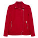 Trendyol Red Regular Pattern Knitted Cashmere Biker Thin Jacket Coat