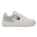 Tommy Jeans Sneakersy Retro Basket Mix Media EN0EN02653 Biela