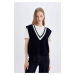 DEFACTO Regular Fit V-Neck Thessaloniki Knitted Sweater