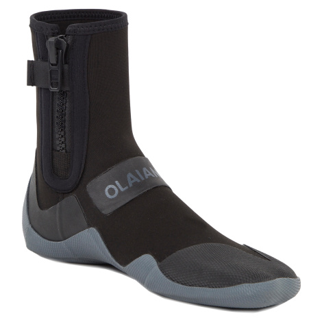 Neoprénová obuv 500 na surf 3 mm čierno-sivá OLAIAN