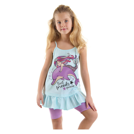 Denokids Best Friends Girl's Strappy Summer Tunic T-shirt Tights Set