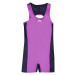 Slazenger Boyleg Swimming Suit Junior Girls Purple/Navy