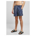 Swim shorts with navyseahorse pattern