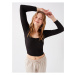 LC Waikiki Women's U-Neck Straight Long Sleeve Crop