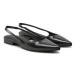 Calvin Klein Sandále Flat Slingback Pump Saff HW0HW02135 Čierna