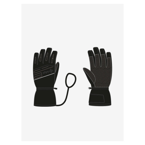 Čierne unisex lyžiarske rukavice Kilpi CEDRIQ