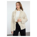 Trendyol Stone Wide Pattern Tassel Detailed Knitwear Cardigan