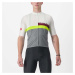 CASTELLI Cyklistický dres s krátkym rukávom - A BLOCCO - šedá/ivory/žltá/bordová