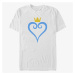 Queens Disney Kingdom Hearts - Heart and Crown Unisex T-Shirt White