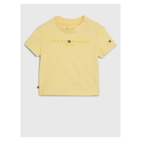Žlté detské tričko Tommy Hilfiger Baby Essential