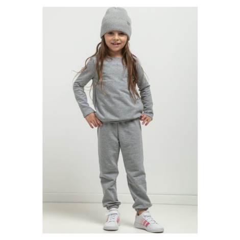 Svetlosivé dievčenské joggers nohavice mama a dcéra MMD38 - light grey Tessita