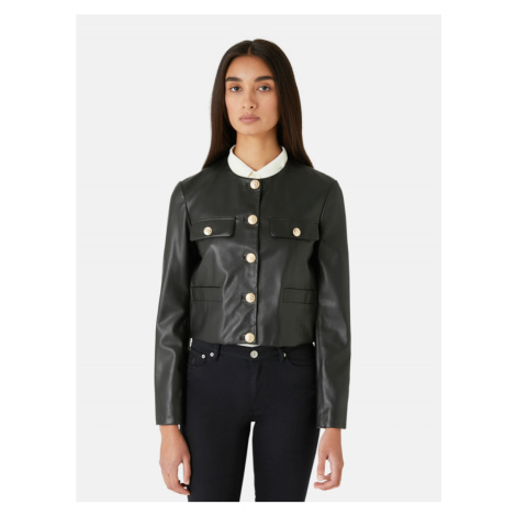 Bunda Trussardi Jacket Soft Fake Leather Čierna