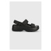 Sandále Crocs Skyline Slide dámske, čierna farba, na platforme, 208183