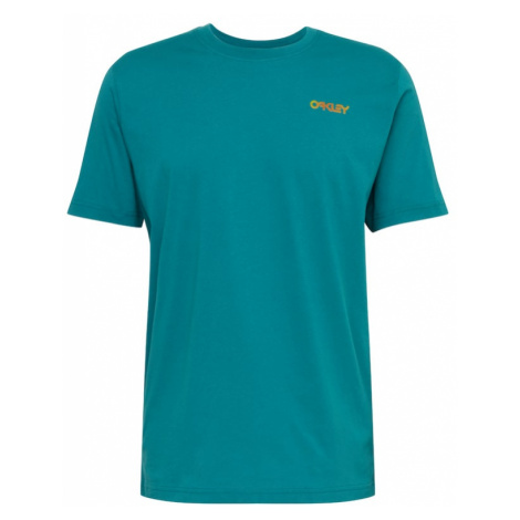 OAKLEY Funkčné tričko 'IRIDIUM'  zelená / oranžová / biela