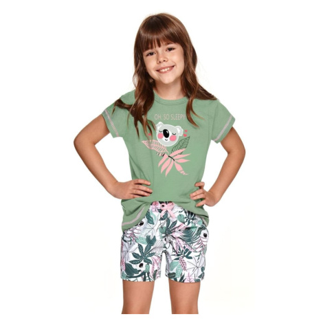 Dievčenské pyžamo Hanička zelené s koalou Taro