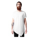 Asymmetrical long T-shirt white