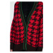 Sveter La Martina Woman Tricot Cardigan Wool/Moh Červená