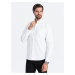 Ombre Oxford REGULAR men's fabric shirt - white