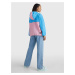 Modro-ružová dámska ľahká bunda s kapucňou Tommy Jeans