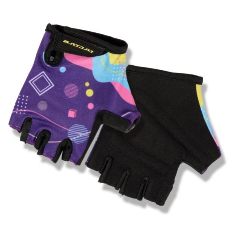 Arcore LUKE Dievčenské cyklistické rukavice, fialová, veľkosť