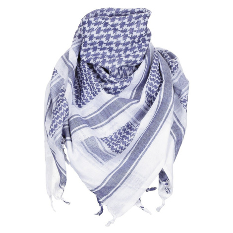 Šatka Palestína so strapcami MFH® – Modrá / biela