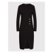 Pinko Každodenné šaty Altea 1G1892 1739 Čierna Regular Fit