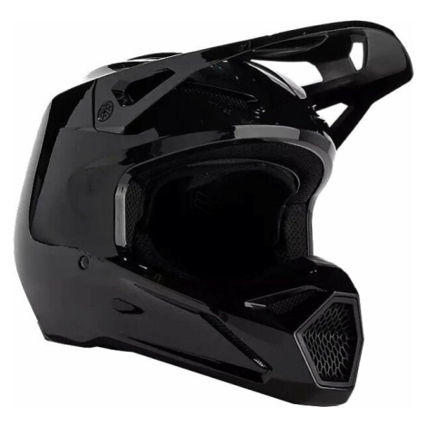 FOX V1 Solid Helmet Black Prilba