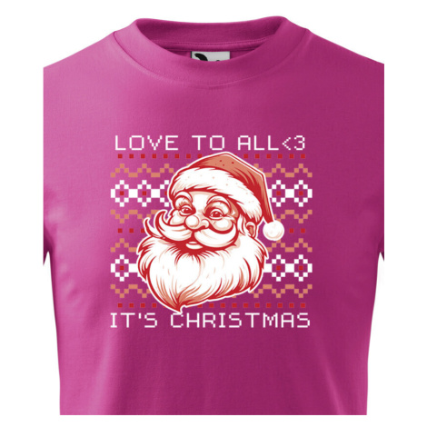 Detské vianočné tričko s potlačou Vianočného Santa - skvelé vianočné tričko
