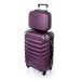 Fialová sada (taška+kufor) škrupinových kufrov &quot;Premium&quot; - veľ. XL+S