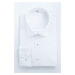 Trendyol White Slim Fit Patterned Men's Classic Smart Shirt