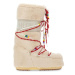 Dámske vysoké zimné topánky MOON BOOT MB ICON FAUX FUR BEADS-001 CREAM