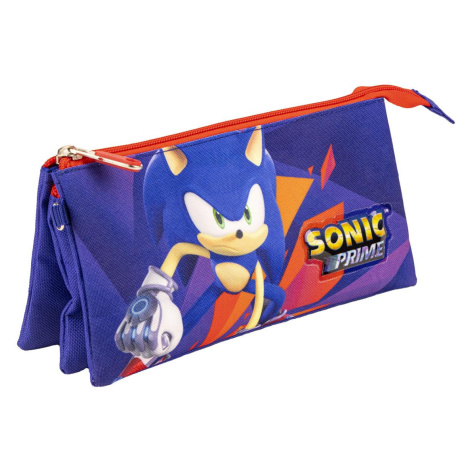 PENCIL CASE 3 COMPARTIMENTOS SONIC PRIME