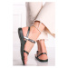 Tmavozelené gumené sandále Fashion VIII