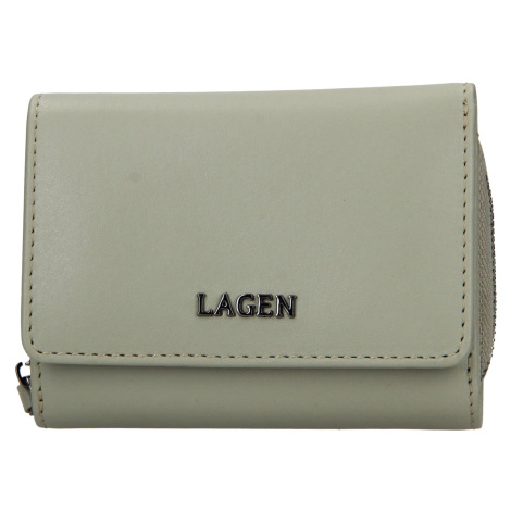 Dámska kožená peňaženka Lagen Stelna - svetlo zelená