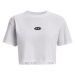 Tričko Under Armour Branded Logo Crop Ss White