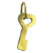 Brilio Krásny zlatý prívesok Kľúč PA7015